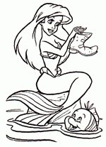 coloring page Ariel, The Little Mermaid